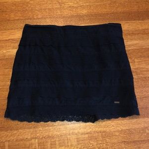 Navy mini skirt